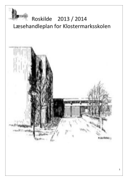 Læsehandleplan - Klostermarksskolen, Roskilde