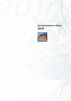 Årsberetning 2010 - Nordatlantisk Hus