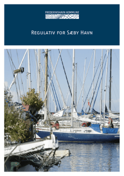 Regulativ for Sæby havn (PDF)