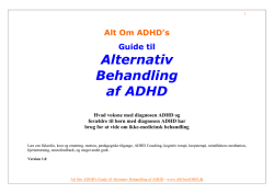 Guide til Alternativ Behandling af ADHD