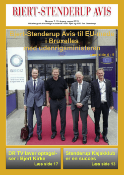 Bjert-Stendererup avis august 2013