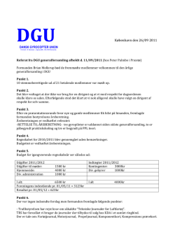 DGU referat 2011 - Dansk Gyrokopter Union