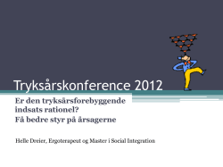Tryksårskonference 2012