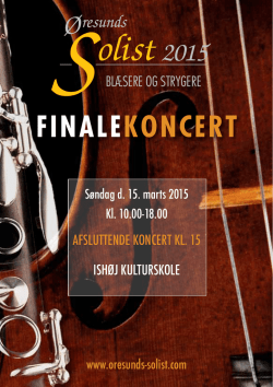 Finalekoncert – Øresunds solist