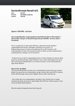 Servicefirmaet Renell A/S