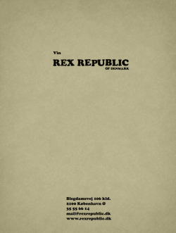 Vinkort - Rex Republic