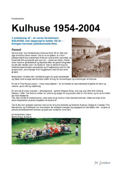 Kulhuse 1954-2004 - Frie Børnehaver og Fritidshjem