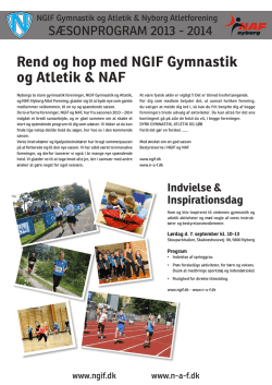 Rend og hop med NGIF Gymnastik og Atletik & NAF