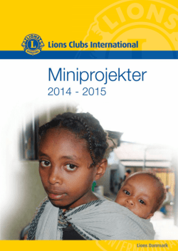 Klik her for af Lions Danmarks miniprojektkatalog 2014