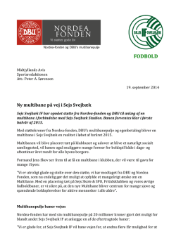 FODBOLD - Sejs Svejbæk Idrætsforening