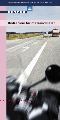 Bedre veje for motorcyklister