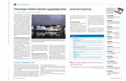 Stavanger lokker danske sygeplejersker med løvstigning