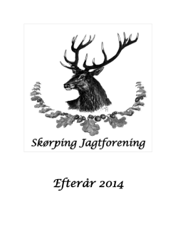 Efterår 2014 - Skørping Jagtforening