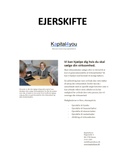 EJERSKIFTE - Kapital4you.dk