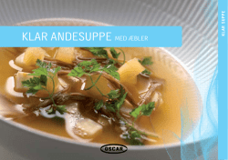 Klar andesuppe med æbler