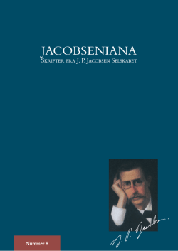 Jacobseniana, nr. 8 - JP Jacobsen Selskabet