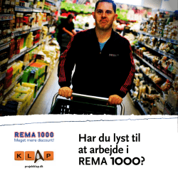 Har du lyst til at arbejde i REMA 1000?
