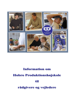 Vejlederbrochure - Hobro Produktionshøjskole
