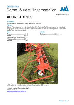 KUHN GF 8702 - Anker Bjerre A/S