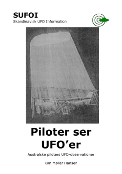 Piloter ser UFO`er - Skandinavisk UFO information