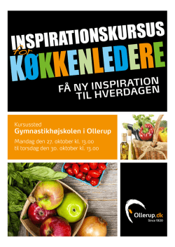 INSPIRATIONSKURSUS - Viggo | Gymnastikhøjskolen i Ollerup