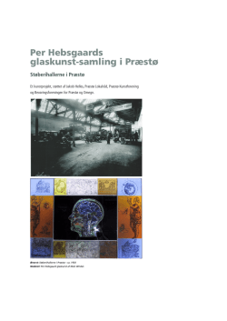 Per Hebsgaards glaskunst-samling i Præstø