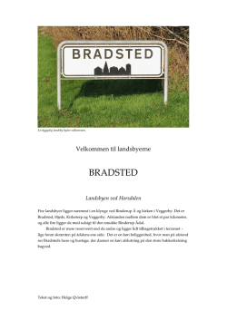 BRADSTED - Landsbyerne