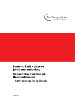 danske jernbaneanlæg - Femern Belt Development