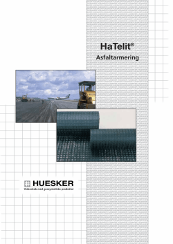 HaTelit asfaltarmering - Brochure