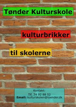 KLIK HER - Tønder Kulturskole