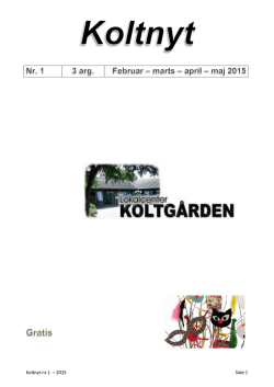 Koltnyt nr. 1-2015. færdigt blad - Kolt