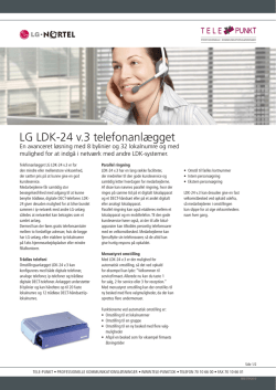 LG LDK-24 v.3 telefonanlægget - Tele