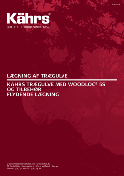 Lægning af trægulve – Woodloc® 5S