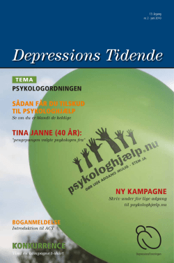 Depressions Tidende - DepressionsForeningen