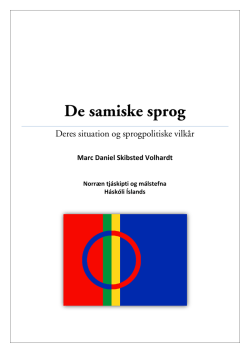 De samiske sprog - Vefir