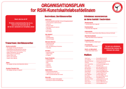 ORGANISATIONSPLAN for RSIK-Kunstskøjteløbsafdelingen