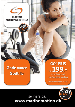 Hent brochure for 2014 - Maribo Motion og Fitness