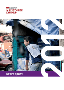 Årsrapport 2012 - Dansk Flygtningehjælp