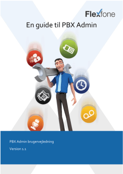 En guide til PBX Admin