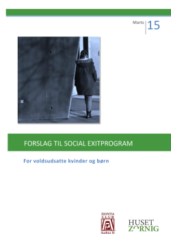 FORSLAG TIL SOCIAL EXITPROGRAM