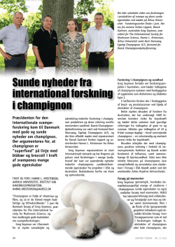 International forskning i champignon