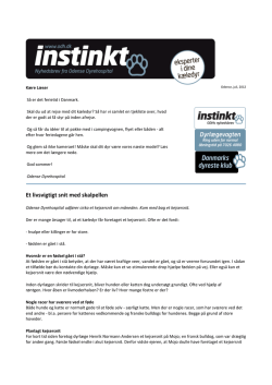 instinkt juli 2012 - Odense Dyrehospital