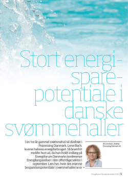 Stort energisparepotentiale i danske svømmehaller