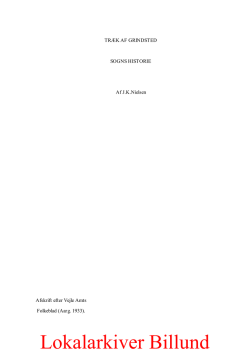 JKN Grindsted sogns historie