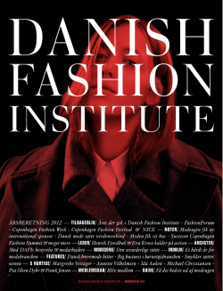 Årsberetning for Danish Fashion Institute 2012 (pdf)