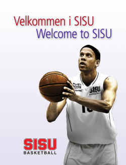 Velkommen i SISU / Welcome to SISU