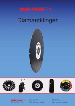 PDF katalog Diamantklinger - Scan