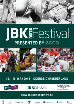 PRESENTED BY - JBK Horse Festival 2015