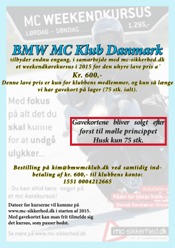 Læs mere - BMW MC Klub Danmark