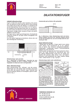 Udførelse - Dilatationsfuger (PDF-fil)